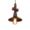 GobekUsa Industrial Water Pipe Pendant Lamp for Dining, Bar, and Café