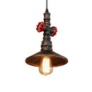 GobekUsa Industrial Retro Loft Pipe Iron Pendant Lamp for Dining Bar Restaurant Club