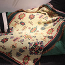 GobekUsa Bohemian Cotton Thread Knitted Blanket - Ethnic Throw with Tassel, Sofa Cover, Bed/ Wall Tapestry - Home Decor