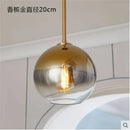 GobekUsa Glass Ball LED Pendant Light: Modern Silver Gold Nordic Kitchen Decor
