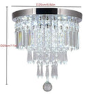 GobekUsa Diamond Crystal LED Ceiling Chandelier Pendant Light for Elegant Living Spaces