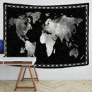 GobekUsa Geometric World Map Tapestry Wall Hanging: 3D Print Decor Yoga Mat Sleeping Pad