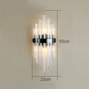 GobekUsa Crystal Wall Lamp: Elegant Lighting for Living Room, Bedroom, and Staircase