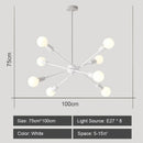 GobekUsa LED Metal Chandeliers for Living Room - Stylish Ceiling Light for Home Decor