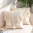 GobekUsa Bohemian Style Beige Cushion Cover for Home Decoration - 30x50cm/45x45cm