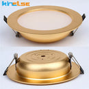 GobekUsa 5W/7W Gold LED Ceiling Downlight: Ultra-thin Luxury Spot Lighting for Home, Bathroom, Bedroom