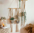 GobekUsa Boho Macrame Plant Hanger Basket Wall Art Hanging Home Decor