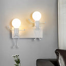 GobekUsa Little Iron Man Cartoon Wall Sconce for Kids Room, Bedroom, Kitchen - Modern Design