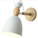 GobekUsa LED Wood Wall Sconce Modern E27 Base Fixture for Aisle Lighting