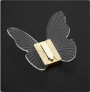 GobekUsa Butterfly Acrylic Towel Hook: Wall Mounted, Bathroom & Door Towel Holder