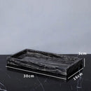 GobekUsa Ancient Wood Grain Marble Bathroom Set with Luxury Accessories