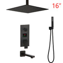 GobekUsa Digital Display Shower Faucet Set with 3 Functions