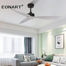 GobekUsa 52" Plastic Blade Ceiling Fan with Remote Control for Bedroom
