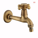 GobekUsa Antique Brass Wall Mount Bibcock Garden Faucet Small Pool Tap