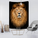 GobekUsa Lion World Tapestry Hanging Cloth Home Decor Fabric Art Wall Hanging