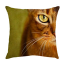 GobekUsa Cute Cat Sofa Cotton Linen Cushion Cover Pillowcase Home Decor Pillow