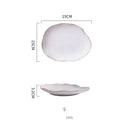 GobekUsa Ceramic Dinner Plate Set - Premium Quality Round Plates for Restaurants and Home Use