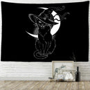 GobekUsa Black Cat Psychedelic Tapestry Wall Hanging for Home Decor