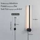 GobekUsa Black LED Wall Sconce for Living Room Bedroom Lighting