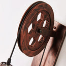 GobekUsa Industrial Pulley Wall Lamp Adjustable Sconce Light Fixture Loft Cafe Bar