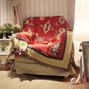 GobekUsa Bohemian Cotton Thread Knitted Blanket - Ethnic Throw with Tassel, Sofa Cover, Bed/ Wall Tapestry - Home Decor