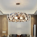 GobekUsa Crystal Wrought Iron Chandelier: Creative Dining & Living Room Suspension Light