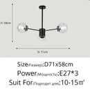 GobekUsa Glass LED Chandeliers: Modern Dining Room Bedroom Living Room Pendant Lights