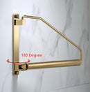 GobekUsa Brass Gold Wall Clothing Hanger Holder Organizer Rack for Folding Drying
