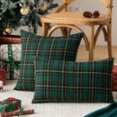 GobekUsa Christmas Plaid Decorative Pillow Covers for Farmhouse Holiday Decor