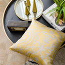 GobekUsa Gold Geometry Cut Velvet Embroidered Lumbar Pillow Cover Chic Style 35x50cm
