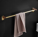 GobekUsa Bathroom Hardware Set: Towel Rack, Slippers Rack, Toilet Paper Rack - Space Aluminum