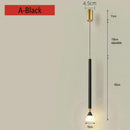 GobekUsa Black Gold Hanging Nordic Lamp with Long Cable for Bedroom Sconces