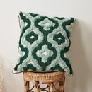 GobekUsa Blue Tufted Geometric Boho Style Cushion Cover 45x45cm for Home Decor