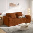 Convertible Sofa Bed Loveseat Set — Deep Seat, No Assembly