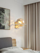 GobekUsa Japanese Moon Wood Wall Lamp - Minimalist Design - LED Sconce Lights