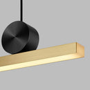 GobekUsa Linear LED Gold Pendant Light for Island, Restaurant, Bar - Nordic Designer Style