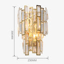 GobekUsa Elegant Crystal Wall Lamp for Living Room, Bedroom, and Aisle Lighting