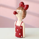GobekUsa Bubble Girl Resin Figurines: Modern Sweet Young Girl Decor for Home, Weddings, Birthdays