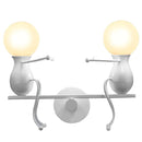 GobekUsa Creative LED Wall Light Indoor Wall Sconce Modern Art Decor Iron E27