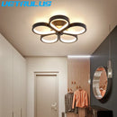 GobekUsa Acrylic Flower Twisted LED Chandelier Ceiling Lamp for Living Room, Hotel Decor