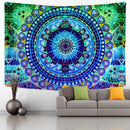 GobekUsa Grey Mandala Carpet Tapestry Wall Hanging Decor Hippie Yoga Mat Tapestries