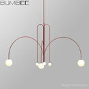 GobekUsa Designer Line Chandelier Living Room Coffee Shop Hanglamp Loft Light