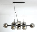 GobekUsa Gray Glass Pendant Lights: Modern Nordic Loft Rustic Chandelier for Kitchen Bar Dining by GobekUsa