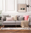 GobekUsa Fringed Tassel Velvet Pillowcase 50x50cm/30x50cm in Popular Light Colors