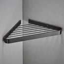 GobekUsa Brass Bathroom Shower Rack: Brushed Gold Corner Shelf for Bath and Shower Storage