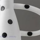 GobekUsa Ceramic Vase with Black and White Spots | Abstract Wave Point Design