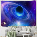 GobekUsa Galaxy Sky Blue Planet Tapestry Hippie Retro Home Decor Yoga Mat
