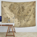 GobekUsa Antique Pirate Treasure Map Tapestry Wall Hanging Hippie Boho Decor