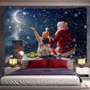 GobekUsa Christmas God Deer Tapestry: Hippie Psychedelic Bohemian Wall Hanging