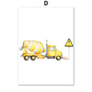 GobekUsa "Adventures in Motion" Canvas Print - Nordic Cartoon Transportation